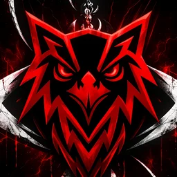 Logo DORMAEAGLE: kepala elang merah